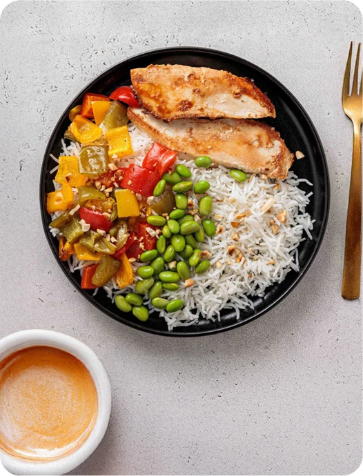 High Protein meal background