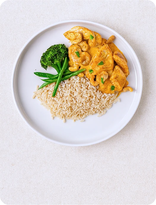 Balanced meal background