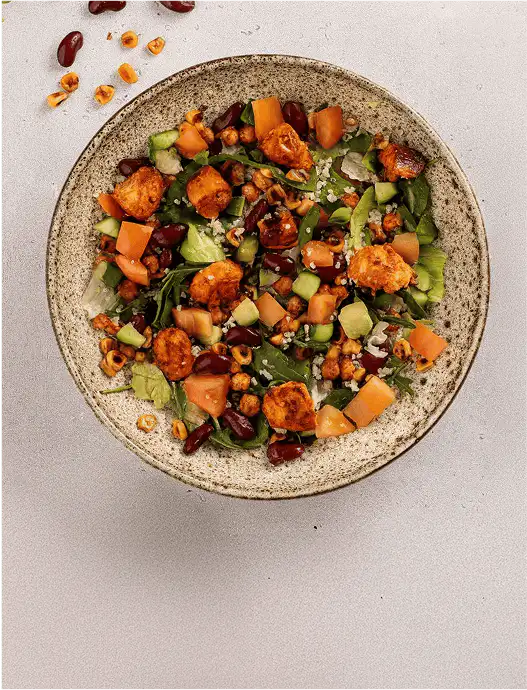 Low Carb meal background