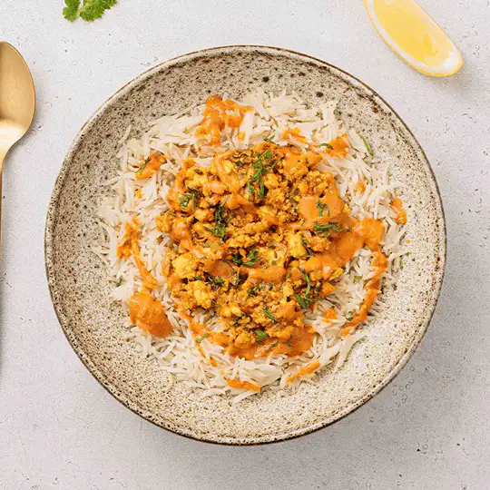 Paneer Burjee with Rice