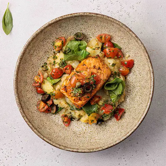 Roasted Salmon with Sauce